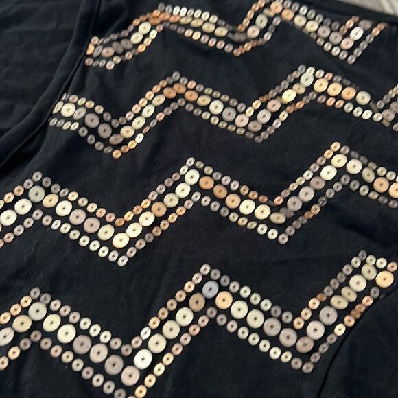 Eyeshadow Blouse With Gold Sequins - Picture 2 of 7